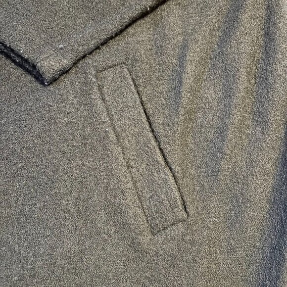 CYNTHIA ROWLEY BLACK COLOR (100% Wool) Coat with Snaps - 3x - Picture 9 of 16